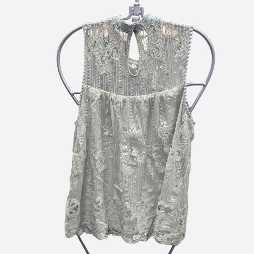 Women's‎ mint green lacy boho tank top size xl (xl3) - Picture 2 of 3
